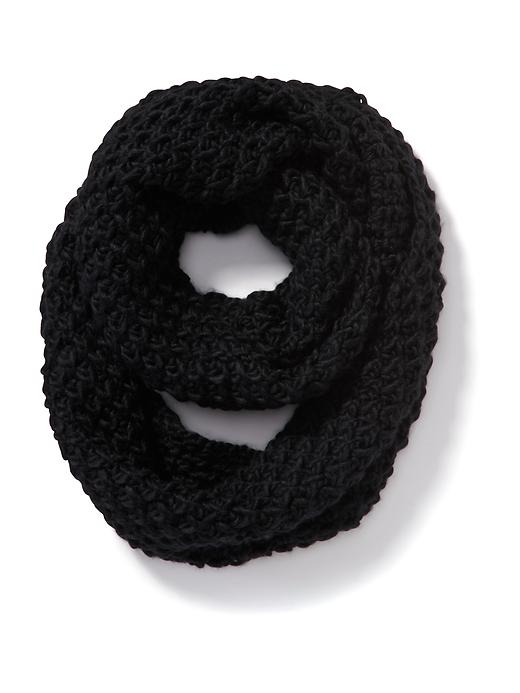 View large product image 1 of 2. Honeycomb-Stitch Infinity Scarf for Women