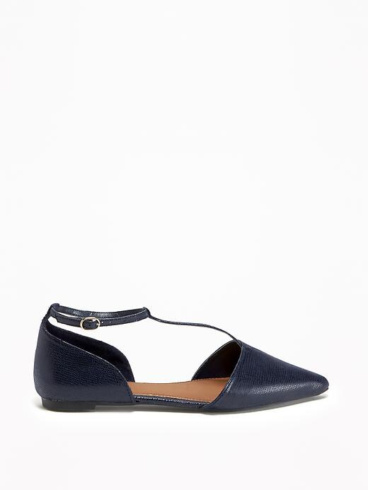 Image number 4 showing, T-Strap D'Orsay Flats for Women