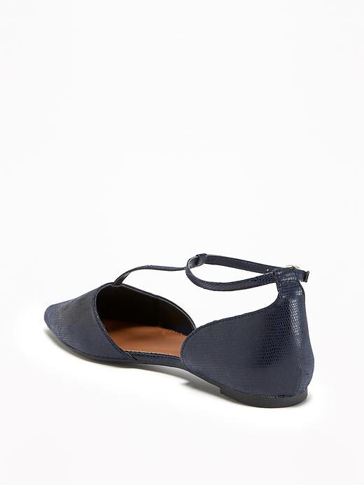 Image number 3 showing, T-Strap D'Orsay Flats for Women