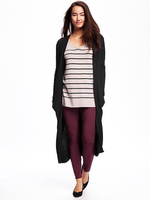 Image number 1 showing, Super Long Open-Front Sweater for Women