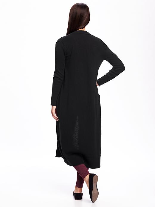 Image number 2 showing, Super Long Open-Front Sweater for Women