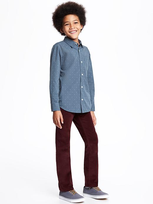 View large product image 2 of 2. Classic Printed Poplin Shirt For Boys