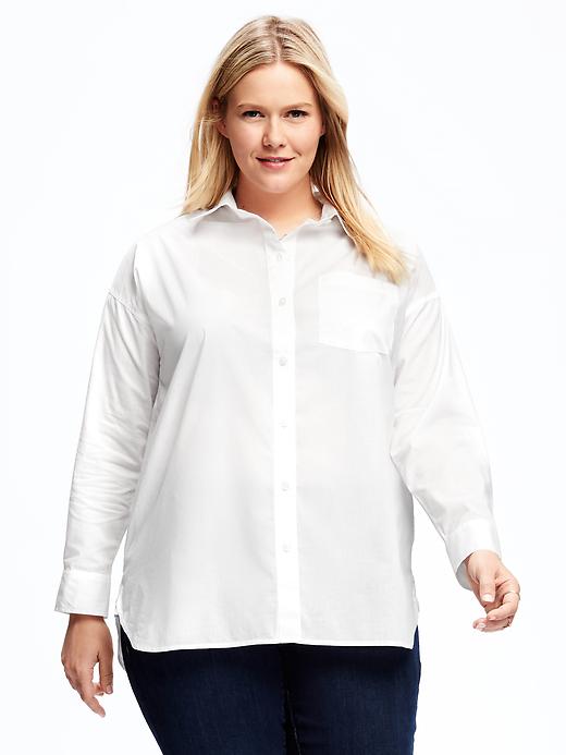 Image number 1 showing, Boyfriend Plus-Size Shirt
