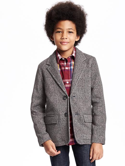 View large product image 1 of 3. Herringbone Blazer For Boys