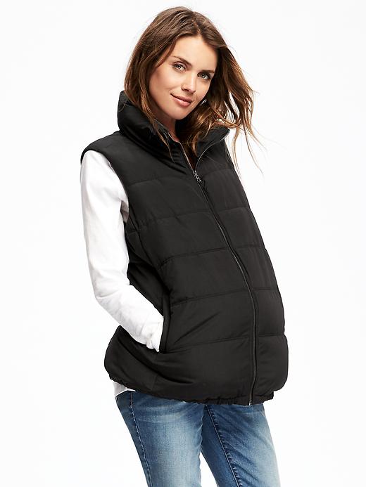 Image number 1 showing, Maternity Frost-Free Micro Performance Fleece Vest