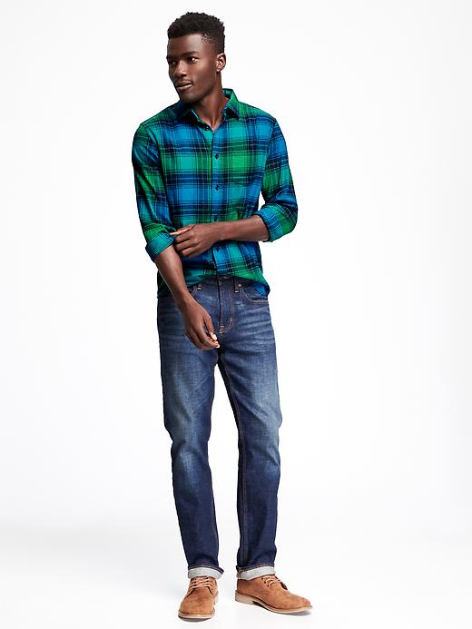 Image number 3 showing, Regular-Fit Plaid Flannel Shirt for Men