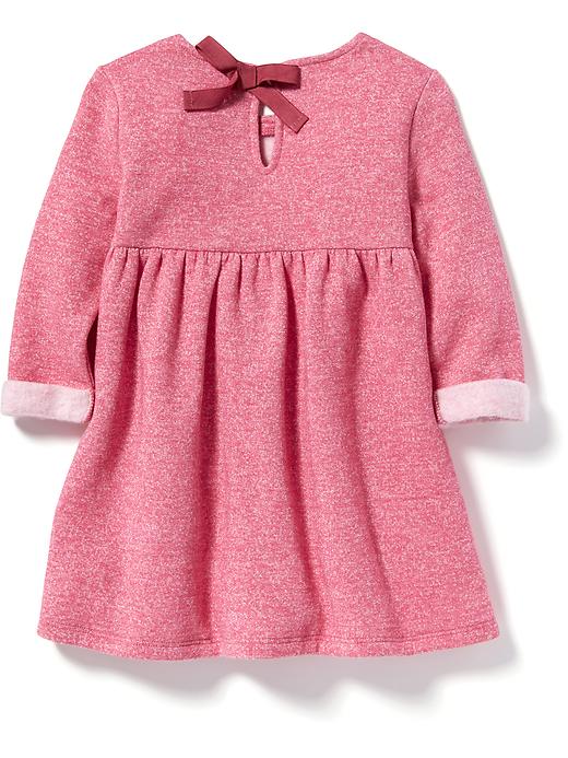 View large product image 2 of 2. Fleece Bow-Back Dress for Toddler