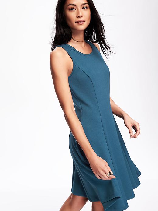 Image number 3 showing, Double-Knit Fit & Flare Dress for Women