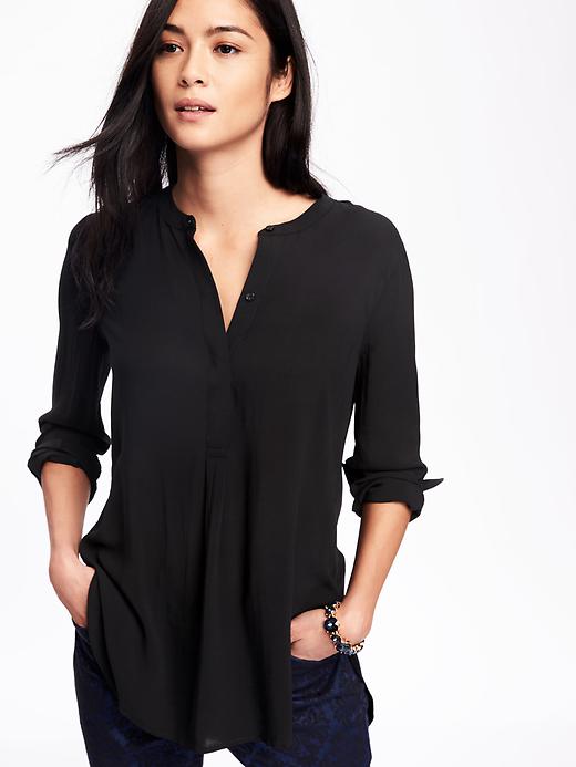 Image number 4 showing, Lightweight Popover Blouse for Women