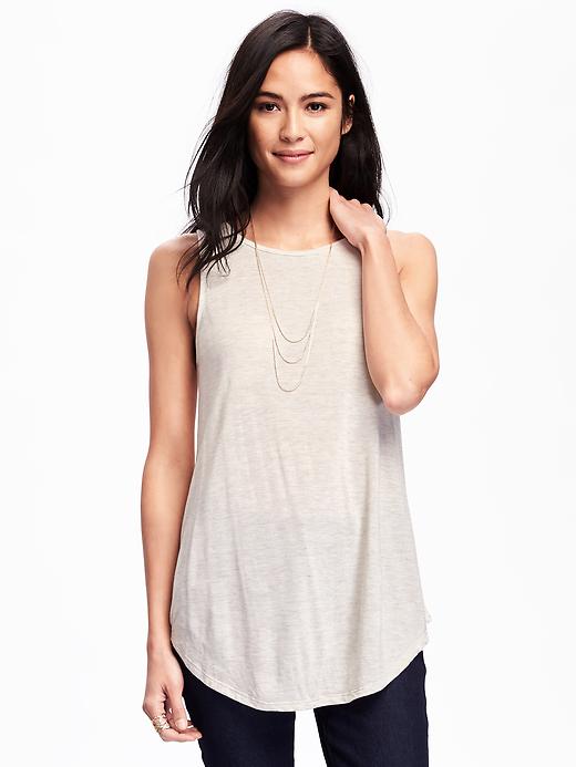 View large product image 1 of 1. Relaxed High-Neck Tank for Women