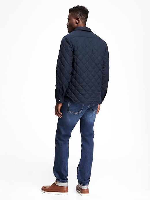 Image number 2 showing, Quilted Wool-Blend Jacket for Men