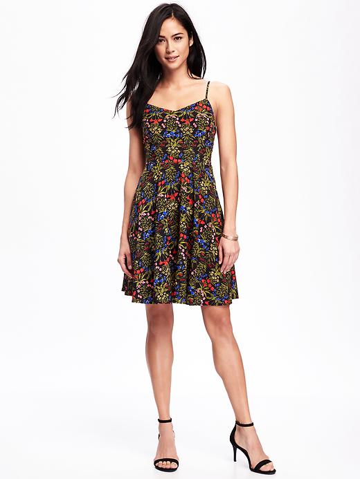Image number 1 showing, Fit & Flare Cami Dress for Women
