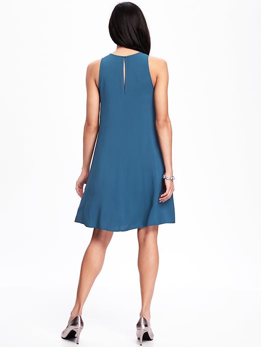 Image number 2 showing, Pleated High-Neck Tank Dress for Women