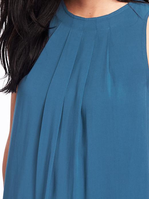 Image number 4 showing, Pleated High-Neck Tank Dress for Women