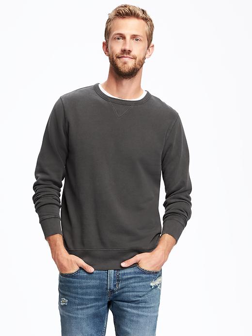 View large product image 1 of 1. Garment-Dyed Sweatshirt for Men