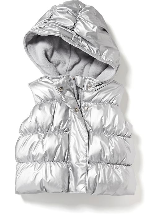 View large product image 1 of 1. Hooded Metallic Frost Free Vest for Baby