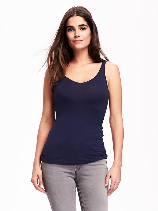 View large product image 1 of 1. Fitted 2-Way Layering Tank for Women