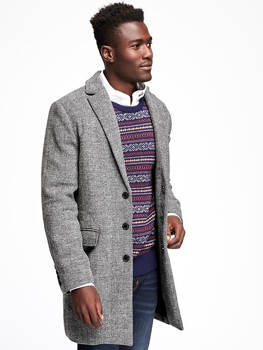 Image number 4 showing, Tweed Topcoat for Men