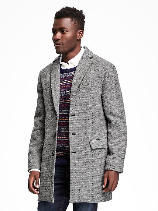 Image number 1 showing, Tweed Topcoat for Men