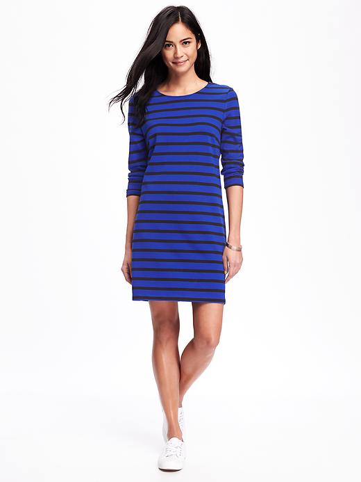 Image number 1 showing, Heavy-Knit Shift Dress for Women