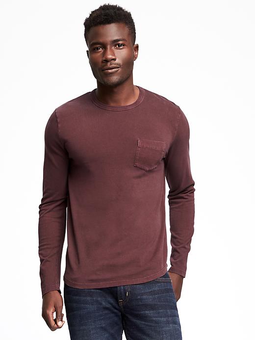 View large product image 1 of 1. Garment-Dyed Heavy-Weight Tee for Men