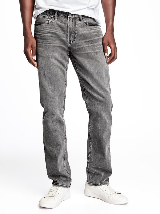 View large product image 1 of 1. Slim Built-In Flex Brushed-Interior Jeans for Men