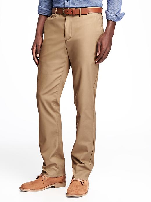 View large product image 1 of 1. Slim Signature Built-In Flex Non-Iron Pants for Men