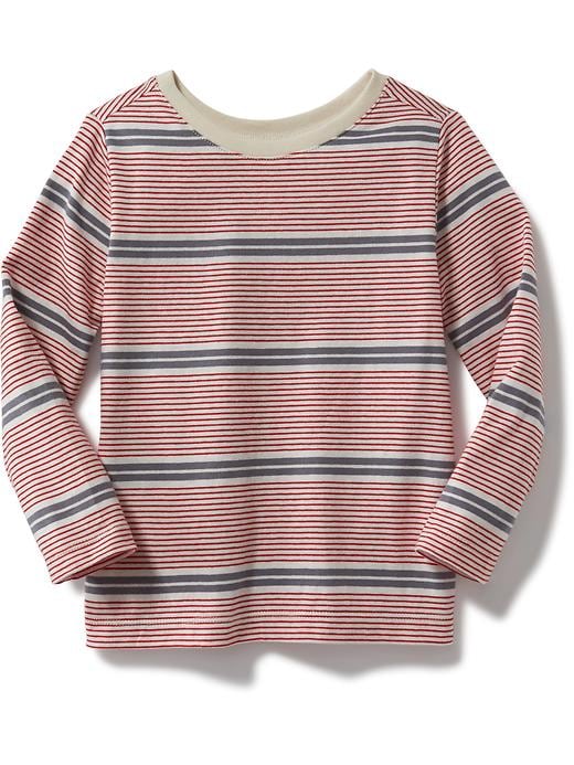View large product image 1 of 1. Striped Crew-Neck Tee for Toddler