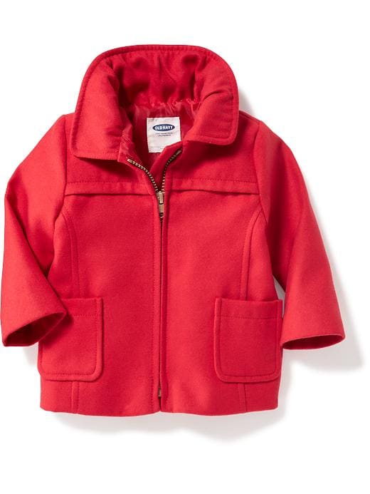 View large product image 1 of 1. Collared Full-Zip Coat for Baby