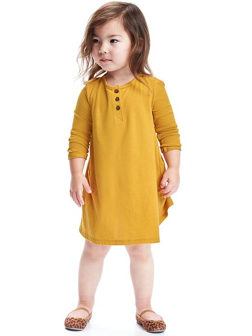 View large product image 1 of 1. Henley Swing Dress for Toddler Girls