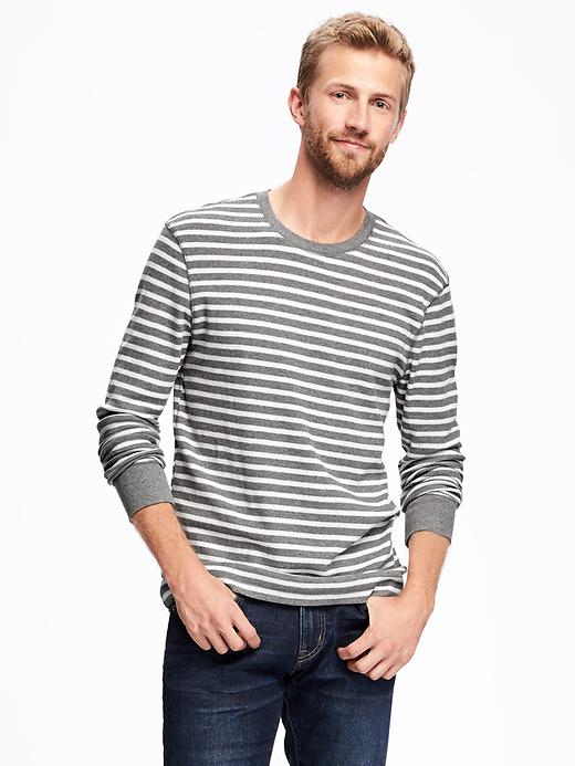 Image number 1 showing, Striped Thermal Tee for Men