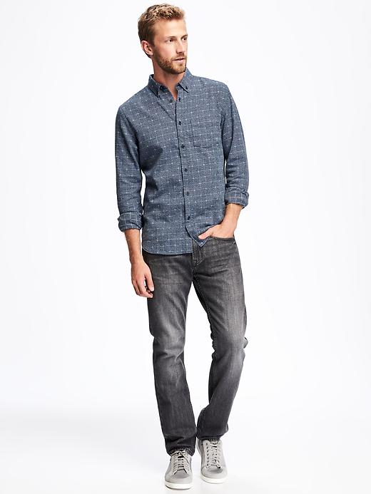 Image number 3 showing, Slim-Fit Patterned Twill Shirt for Men
