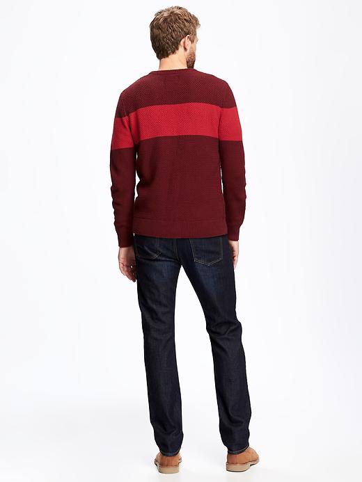 Image number 2 showing, Striped Textured Sweater for Men
