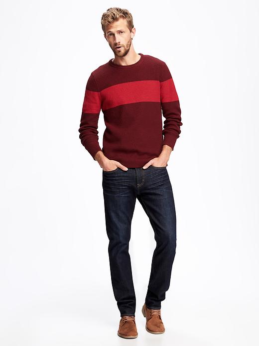 Image number 3 showing, Striped Textured Sweater for Men