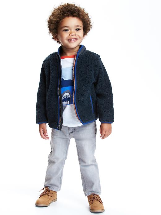View large product image 2 of 2. Full-Zip Sherpa Jacket for Toddler