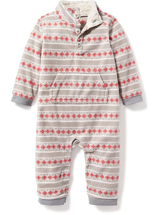 View large product image 1 of 1. Go-Warm Micro Performance Fleece One-Piece for Baby