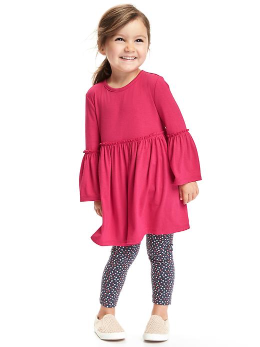 View large product image 1 of 2. Fit & Flare Ruffle-Trim Dress for Toddler Girls