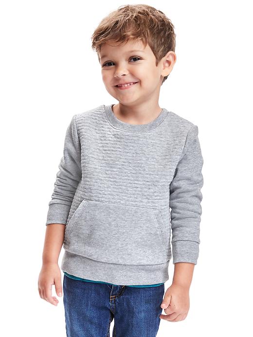 View large product image 1 of 2. Textured Fleece Sweatshirt for Toddler