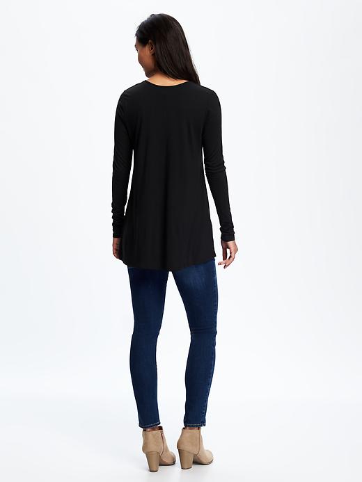 Image number 2 showing, Lace-Up Swing Top for Women