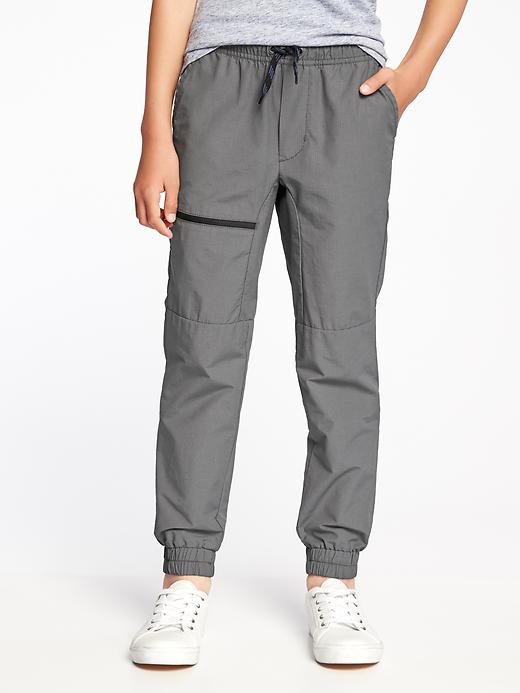 View large product image 1 of 2. Ripstop Zip-Pocket Joggers For Boys