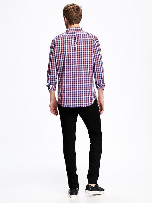 Image number 2 showing, Slim-Fit Classic Plaid Shirt for Men