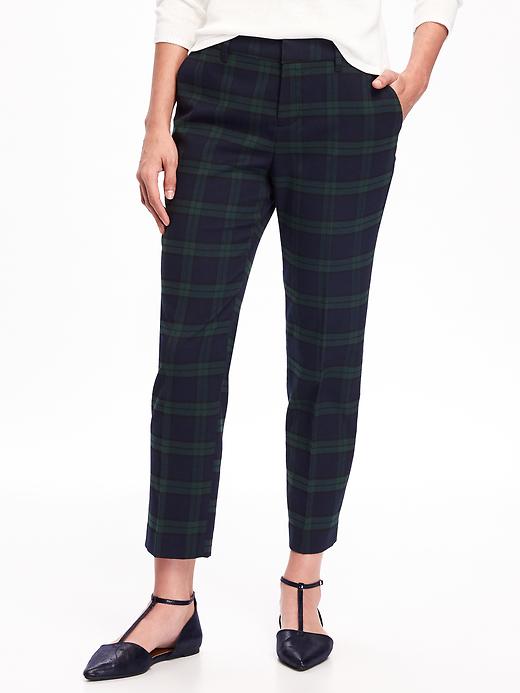 View large product image 1 of 1. Mid-Rise Harper Brushed-Twill Trousers for Women