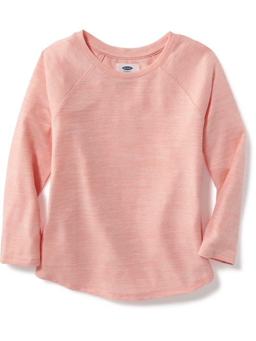 View large product image 1 of 1. Marled Scoop-Neck Swing Top for Girls