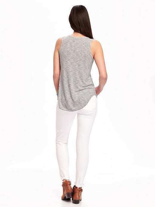Image number 2 showing, Relaxed Curved-Hem Tank for Women