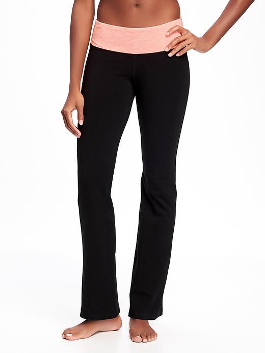 View large product image 1 of 2. Mid-Rise Boot-Cut Yoga Pants for Women