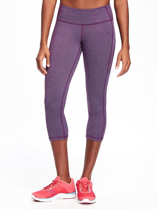View large product image 1 of 3. Go-Dry Mid-Rise Compression Crops for Women