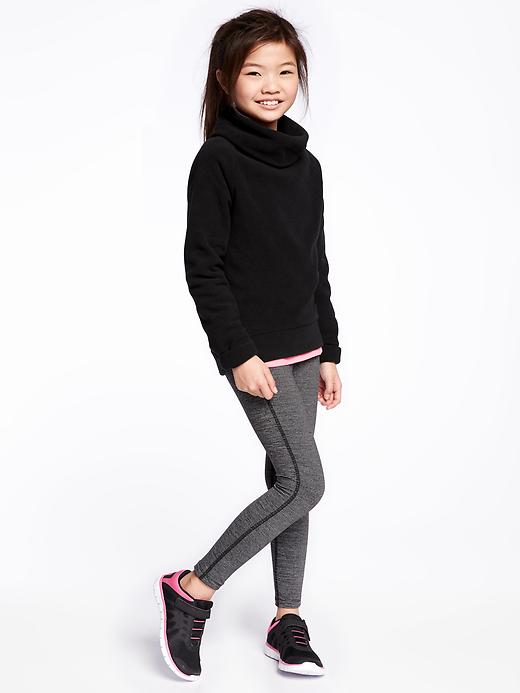 View large product image 2 of 2. Cowl-Neck Micro Fleece Pullover for Girls