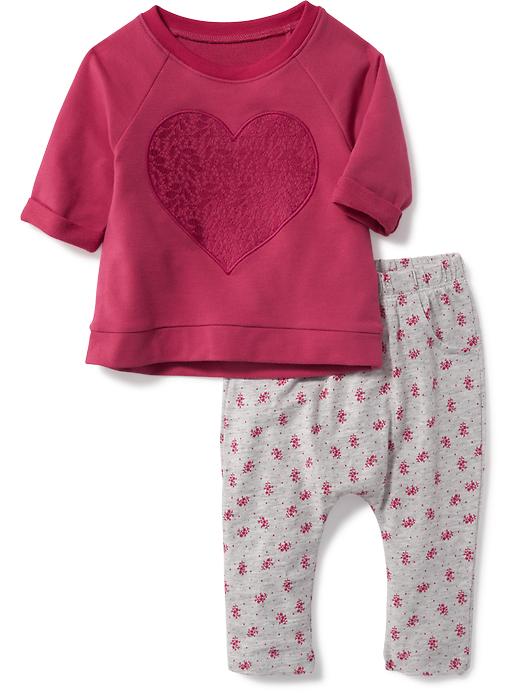 View large product image 1 of 1. 2-Piece Graphic Sweatshirt and Pants Set for Baby