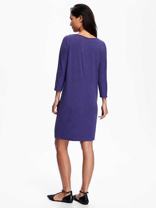 Image number 2 showing, Jersey-Knit Shift Dress for Women