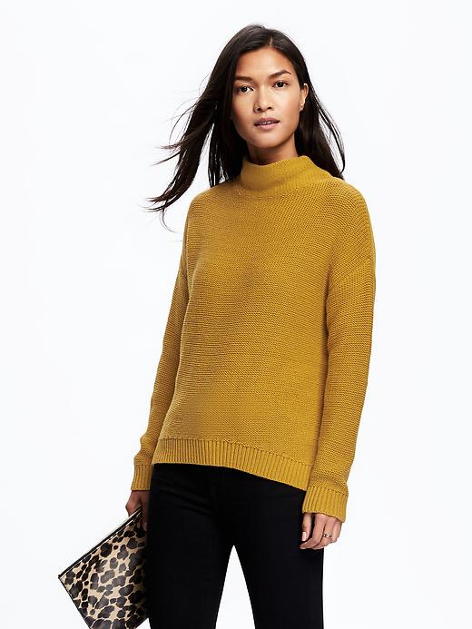 Image number 1 showing, Mock-Neck Sweater for Women